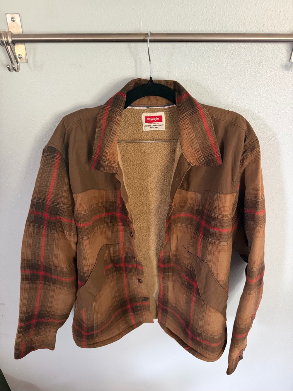 Wrangler Brown Flannel Jacket